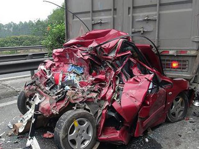 交通事故の写真